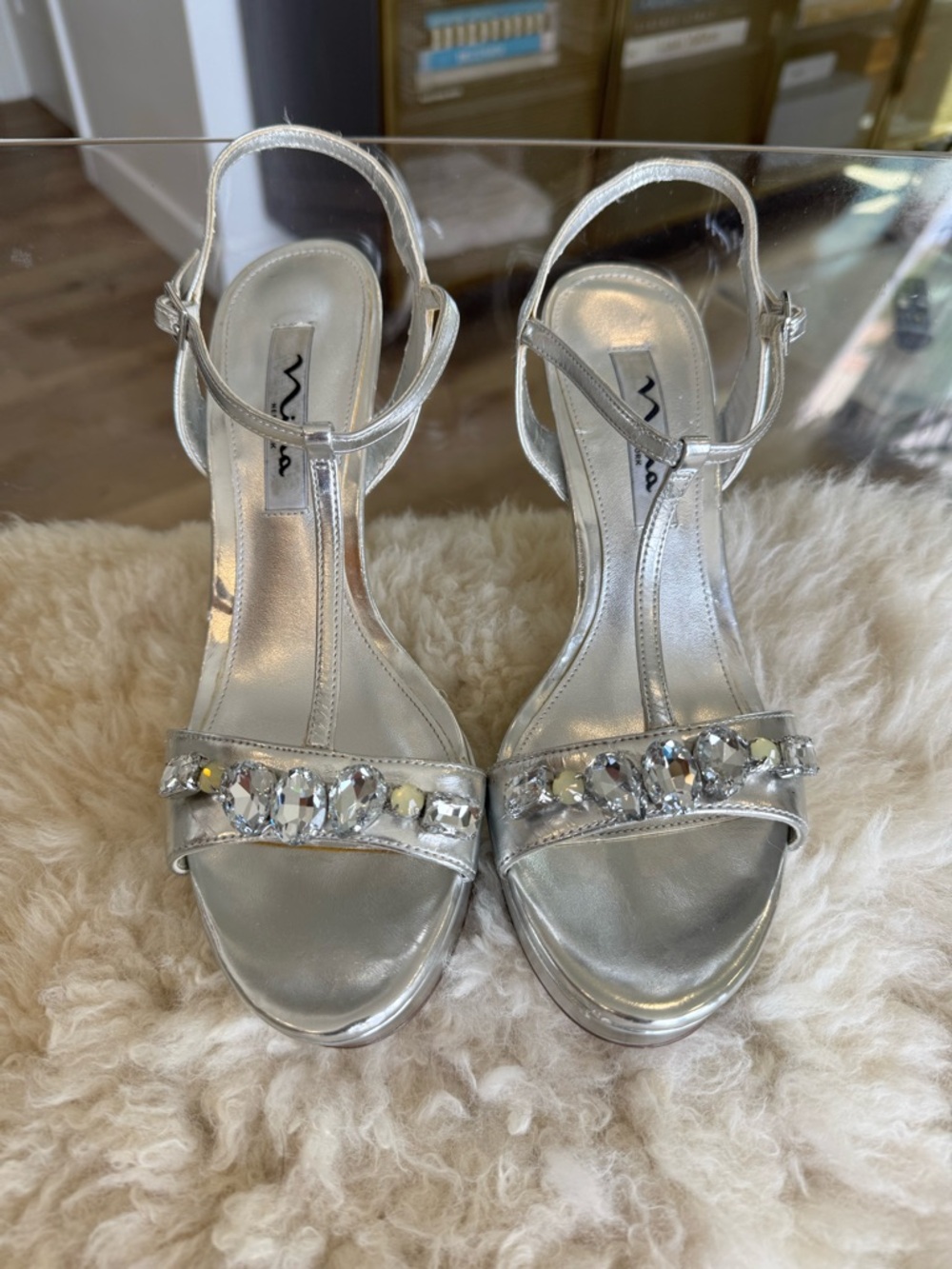 Nina Crystal Embellished Sandals